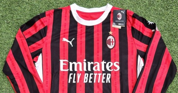 ac milan long sleeve jersey